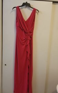 Fuscia pink evening gown